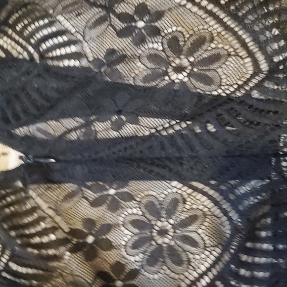 ASTR The Label | Chelsi Long-Sleeved Bodycon Dress | Black Lace and Nude… - Picture 13 of 15